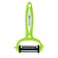 Royalford Multi-Functional 3-In-1 Peeler- RF10734 Premium 3 Stainless Steel Rotary Blades Straight, Zig-Zag, Shredded Peeler Perfect For Cabbage, Zucchini, Carrot, Apple Green