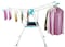 Generic Foldable Clothes Drying Stand Silver 156x62x98centimeter