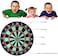 ULTIMAX Dart Board Set 34 cm Magnetic Dart Set with Dartboard and 6 Darts Sports Gifts for Kids and Adults, Easily Hangs Anywhere