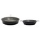 Serenk Excelence Pan Set, 2 Piece Non Stick Frying Pan, Thick Encapsulated Flat Bottom, Non-Toxic, Cooking Skillet, Long Lasting, Dishwasher Safe, 10 in, 8 in, Black