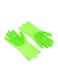 Generic Magic Silicone Gloves With Wash Scrubber Green 170g