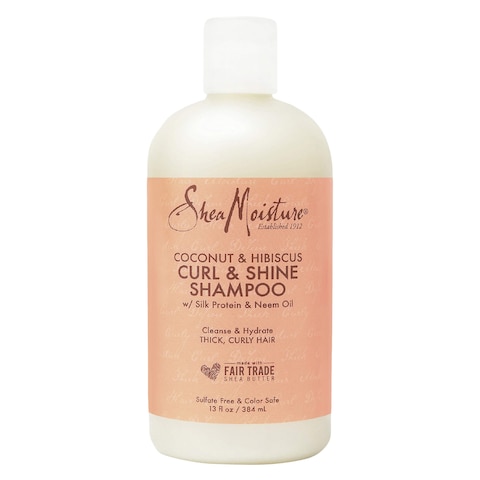 Shea Moisture Coconut With Hibiscus Curl And Shine Shampoo 384ml