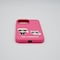 KARL LAGERFELD LIQUID SILICONE CASE KARL AND CHOUPETTE FOR iPhone 13 PRO PINK