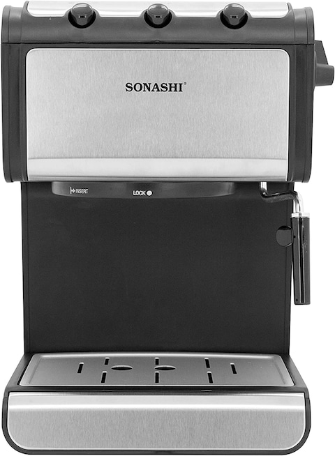 Sonashi 3 In 1 Coffee Machine Scm-4960 &ndash; 300W Coffee Maker With 1.4L Detachable Water Tank, 3 Switches, Overpressure Protection, Stainless Steel Filter, Kitchen &amp; Home Appliance