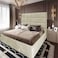 In House Alex Velvet Bed Frame - Queen - 200x160 cm - Ivory