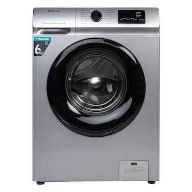 Hisense WFVB6010MS Fully-Automatic Front Loading 1000rpm Washing Machine 6Kg Silver