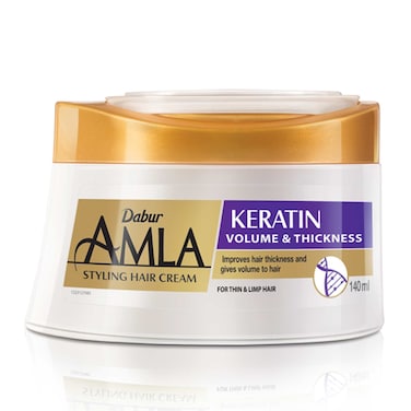 Dabur Amla Keratin Styling Hair Cream for Thin Hair - 125ml