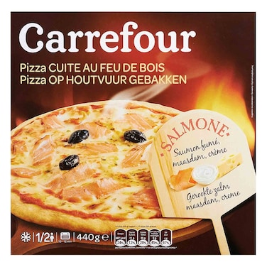 Carrefour Frozen Pizza Salmon 440G
