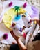 2-Piece Unicorn Night Light with Blinking Colorful Lights 13cm each