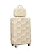 Morano Hard-Side Travel Back Luggage Trolley Set, 4 Pcs - Beige