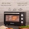 DOMEA&reg; Electric Toaster Oven   Counter Top Oven With Rotisserie function   Grill And Cooking Tray   Adjustable Heat Settings   60 Minutes Timer   25 L,1600W