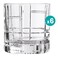 Ocean Traze FTR Double Rock Glass Clear 350ml Set of 6