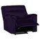 In House Velvet Classic Recliner Chair - Dark Purple - AB01
