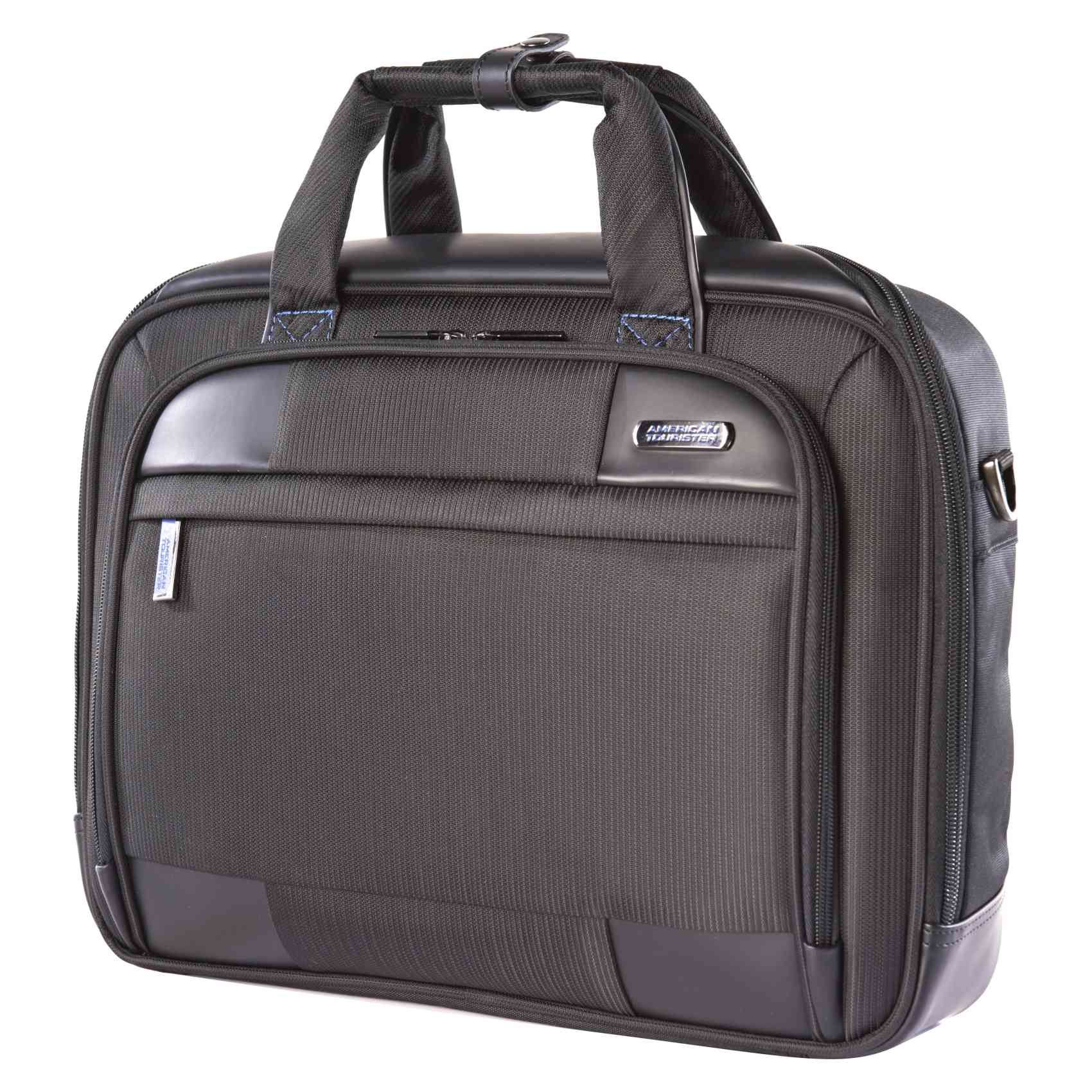 American Tourister Merit Polyester Laptop Briefcase S Black Online Carrefour UAE