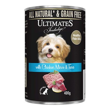 Ultimates Indulge Chicken Mince And Tuna Dog Food 400g