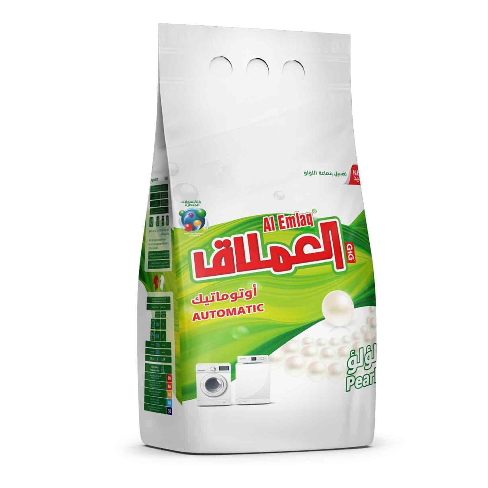 العملاق مسحوق غسيل منخفض الرغوة ، بنصاعة اللؤلؤ 5 كج