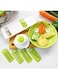 Generic 5-Piece Multifunctional Vegetable Cutter Kitchen Slicer Tools Green/White 28X10.8Cm