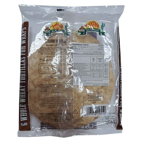 Cantina Mexicana Whole Wheat Tortillas 240g