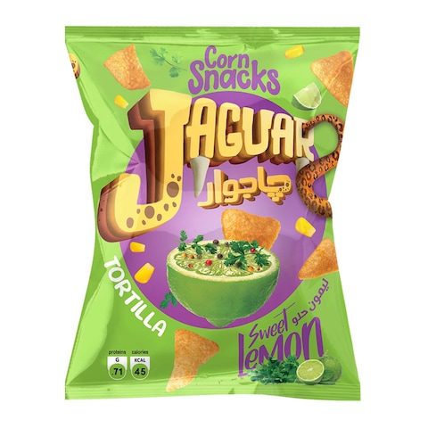 Jaguar Sweet Lemon Tortilla Chips - 68 gram