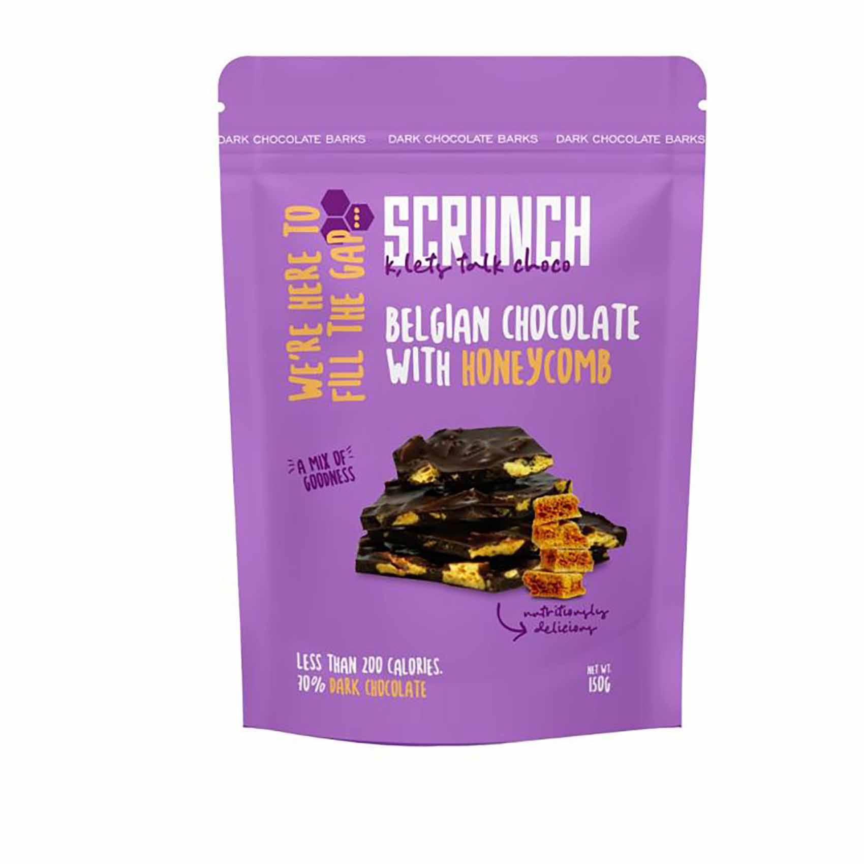 Scrunch Dark Chocolate Honeycomb - 35 Gram