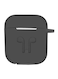 Generic Apple Airpods Protective Silicone Case Cover Black
