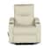 In House Velvet Classic Cinematic Recliner Chair With Cups Holder - Light Beige - AB08