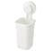 Toothbrush holder with suction cup, white