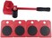 ABBASALI Heavy Furniture Moving Tool 1pc Crowbar with 4pcs Panel Furniture Mover Lifter Wheels System Home Trolley Lift Transport Set