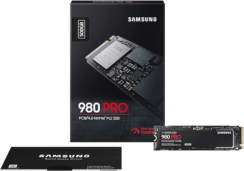 Samsung 500 GB 980 PRO NVMe M.2 SSD PCIe Gen 4.0 x4, NVMe 1.3c MZ-V8P500BW