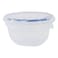 Lock &amp; LockClassic Round Plastic Food Container HSM941 Clear/Blue 100ml