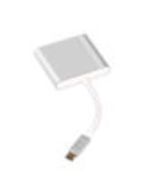 Generic Type-C To HDMI 3 In 1 Adapter (HDMI+USB3.0+Type-C) Silver