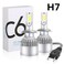 C6 H7 LED Headlight Conversion Kit Car Headlight Bulbs 3800LM 6000K Super Bright White Beam Replacement for Halogen, HID Waterproof LED Headlamp