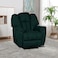 Penhaligon's Linen Rocking &amp; Rotating Recliner Chair - Dark Green