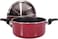 Royalford Aluminum Cooking Pot 28cm 1 Piece, Red