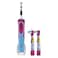 Oral-B Frozen Rechargeable Electric Toothbrush With Disney Princess Stages Power Replacement Brush Heads 1 PCS