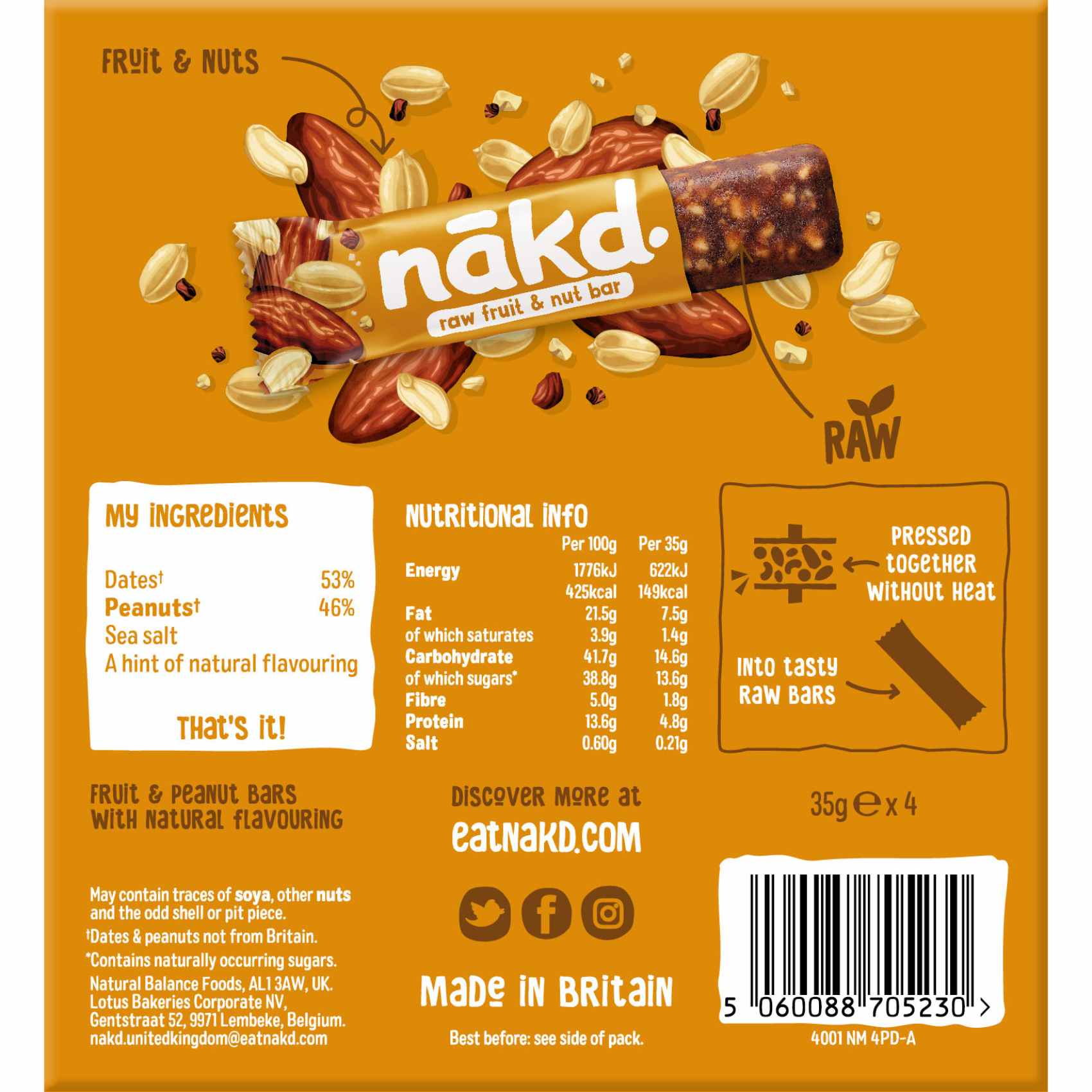 nakd bar peanut