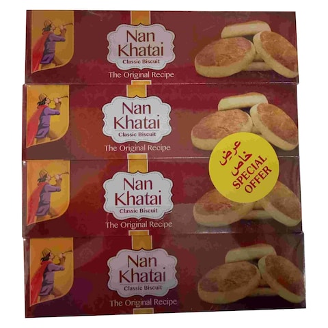 EBM Nan Khatai Classic Biscuit, 116.2g Pack of 4