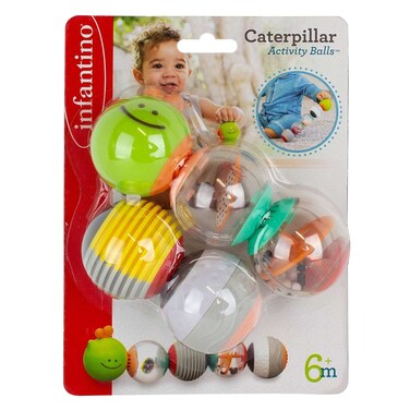 Infantino Caterpillar Activity Balls 6+ Months