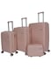 Morano Hard-Side Luggage Set For Unisex Polypropylene Lightweight 4 Double Wheeled Suitcase With Built-In TSA Type Lock (4 Pcs, Pink)