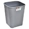 سلة مهملات مكتبية اكسا سولي بلاستيكية مربعة - 10 لتر - رمادي غامق