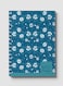 Lowha Spiral Notebook With 60 Sheets And Hard Paper Covers With Summer Meadows Navy Blue Design, For Jotting Notes And Reminders, For Work, University, School