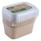 Falcon Kraft Rectangle Salad Bowl Container with Lid 1000ml 6 PCS