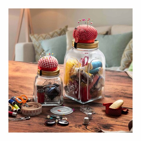 Pasabahce Square Jar With Metal Cover
