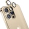 Moxedo Camera Lens Protector, 9H Tempered Glass, Aluminum Alloy Individual Ring Camera Cover Screen Protector Compatible for iPhone 13 6.1 inch/ 13 Pro Max 6.7 inch (GOLD)