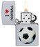 Zippo Lighter Model 205 Ci412305 I Heart Football Design