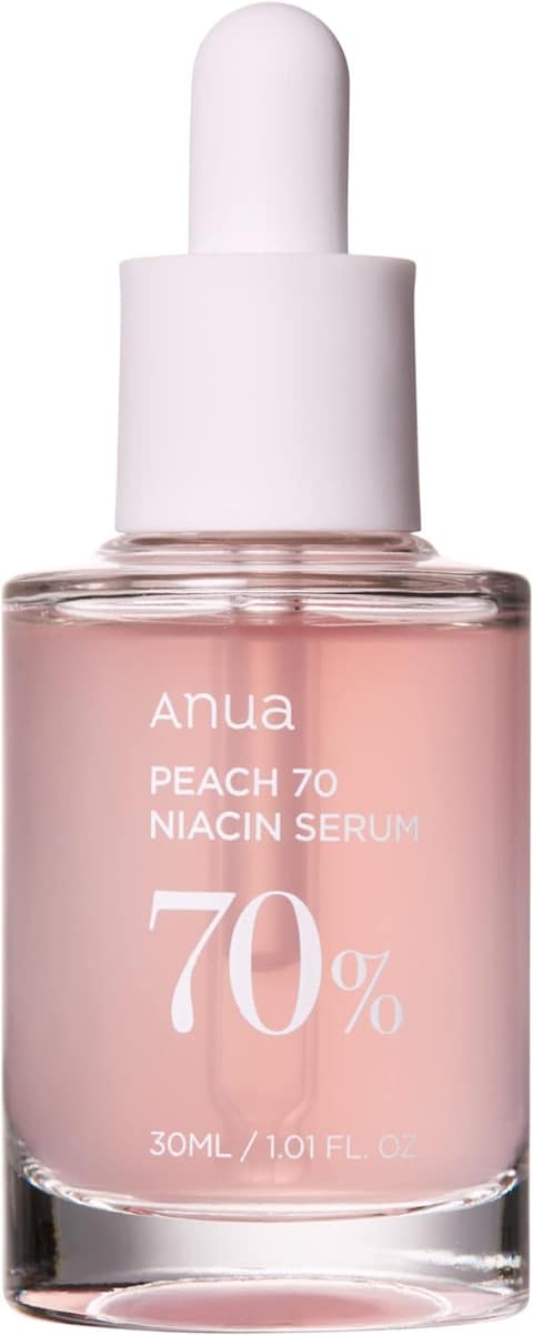 Anua Peach 70% Niacinamide Serum Brightening Hydrating Face Serum Hyperpigmentation Treatment Reducing Melanine Daily Clean Beauty, 29.87 Milliliters