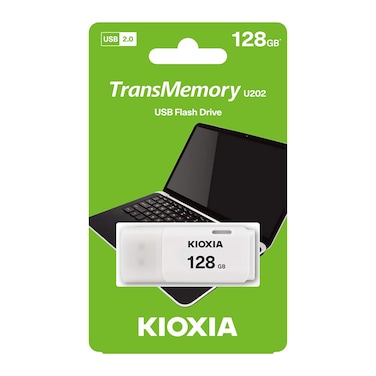 Kioxia TransMemory U202 USB Flash Drive 128GB White