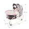 Teknum 6 - in - 1 Cozy Rocker Bassinet مع عجلات ومظلة وشبكة بعوضة - وردي