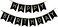 Fecedy Black Happy Birthday Bunting Banner With Shiny Gold Letters Party Supp...
