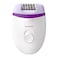 Philips BRE225/01 Satinelle Corded Compact Epilator White/Purple